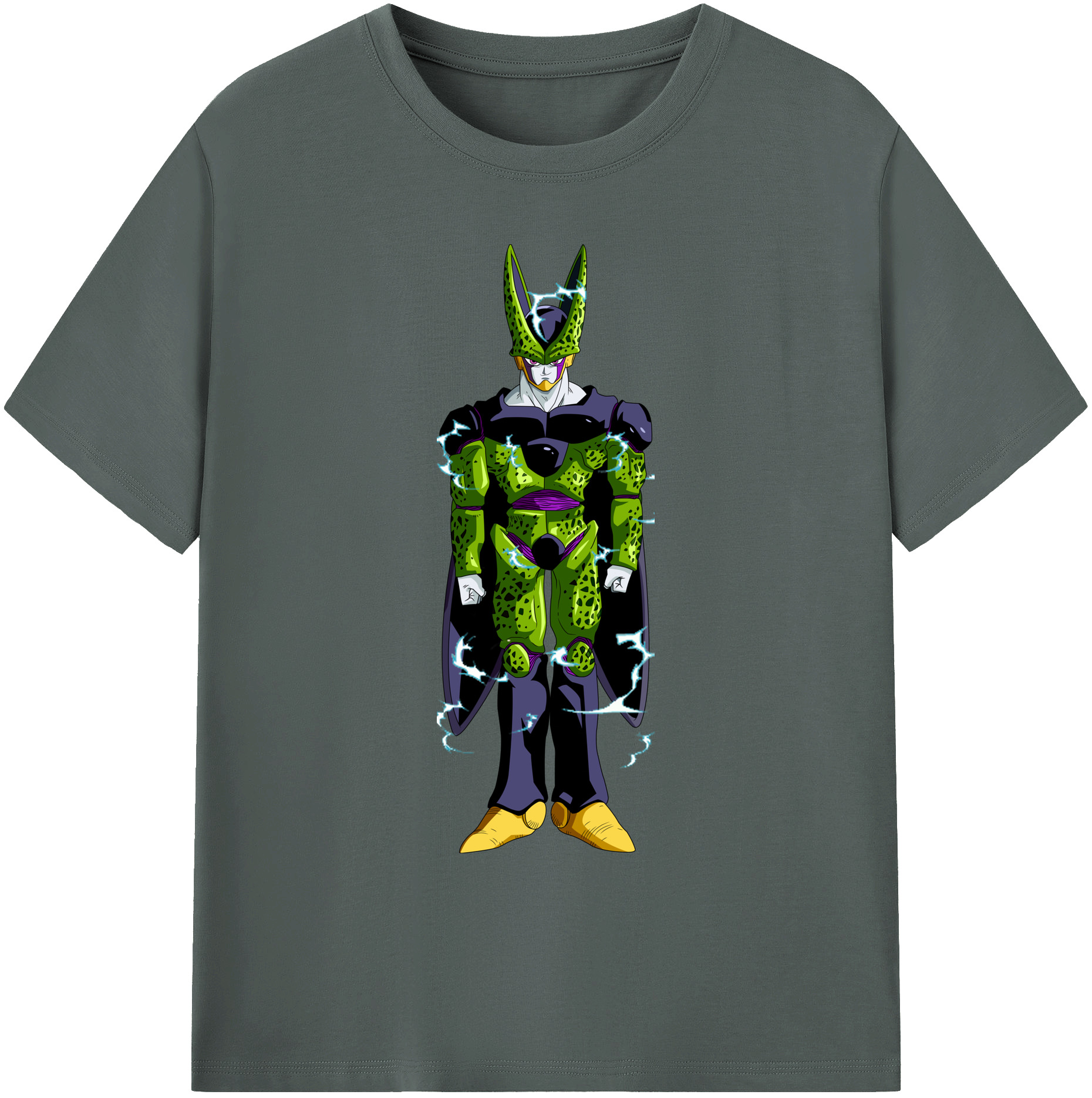 （画像用） ドラゴンボール セル DRAGON BALL Cell 綿100％ メンズ半袖Tシャツ｜肌触りやわらか＆通気性
